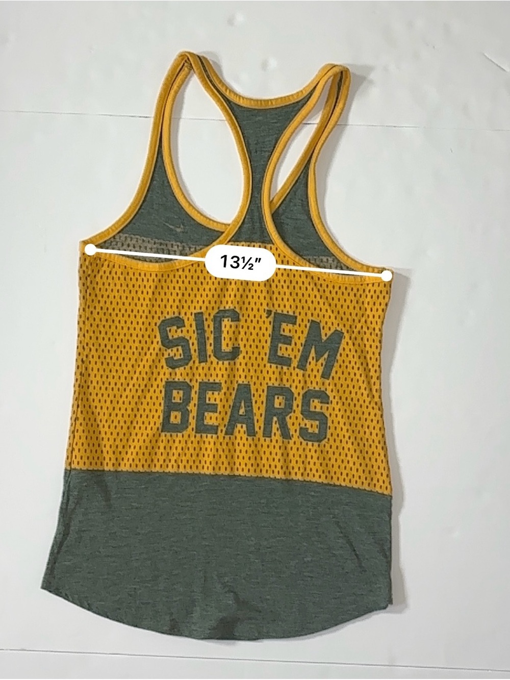 Nike Baylor Bears Dri-FIT Racerback Tank Women’s Small Green Gold NCAA - Picture 6 of 7